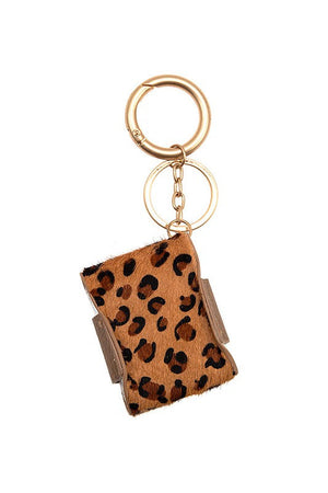 Animal Print Mini Case Keychain