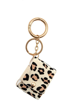 Animal Print Mini Case Keychain