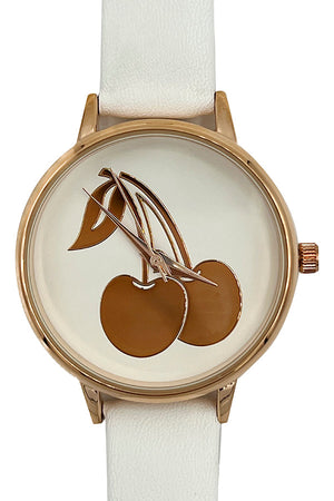 Cherry Face Accent Watch