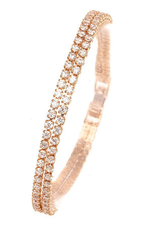 Double Row Cubic ZIrconia Bracelet