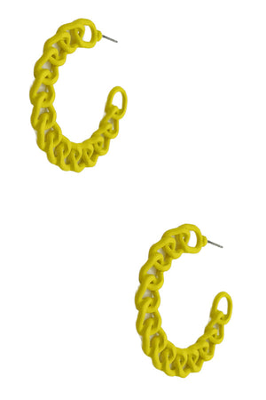 Chain Like Semi Hoop Earring