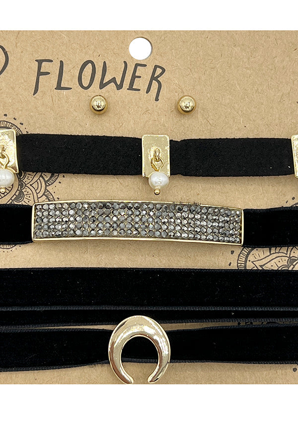 Mix Chocker Necklace Set