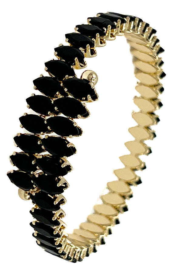 Marquise Crystal Gem Flex Bracelet