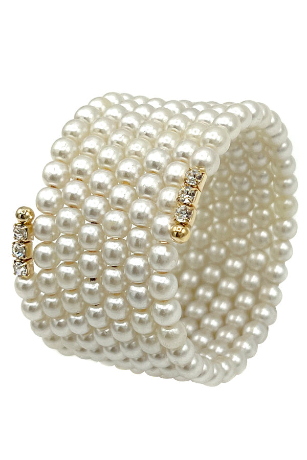 Pearl Wrap Fashion Bracelet