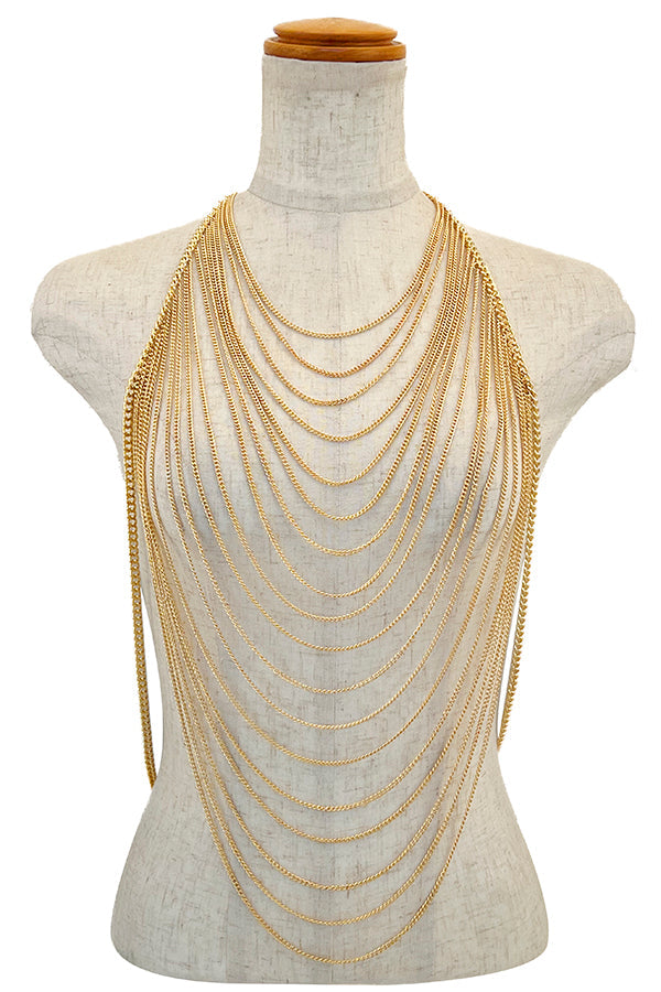 Drapped Chain Body Chain Top