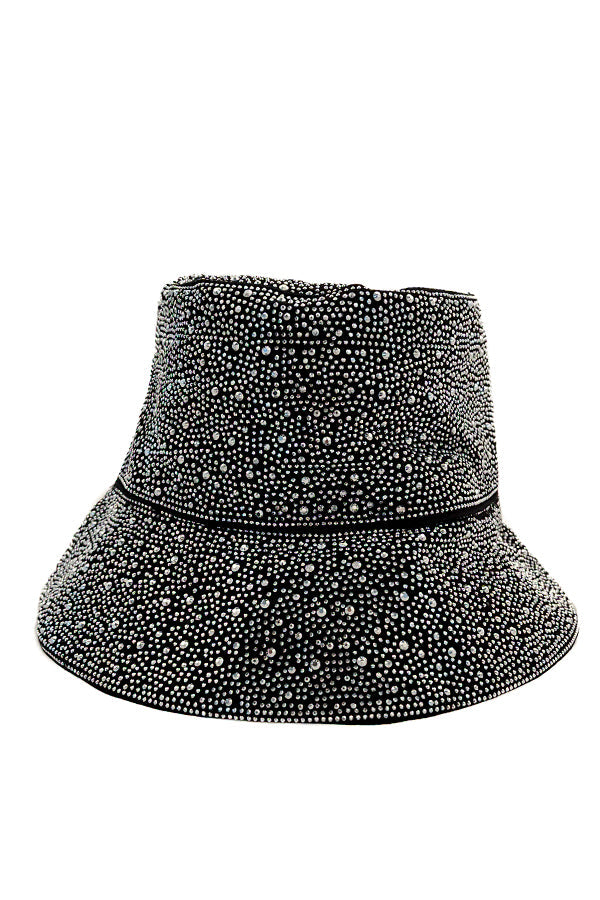 Embellished Gem Accent Bucket Hat
