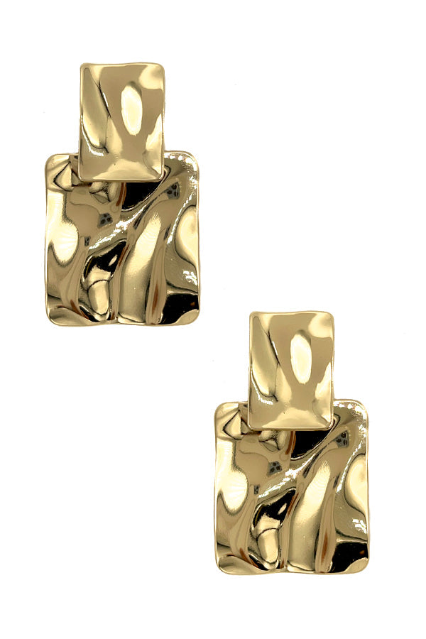Abstract Square Post Earring