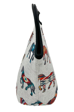 Navajo Horse Print Insulated Lunch Bag