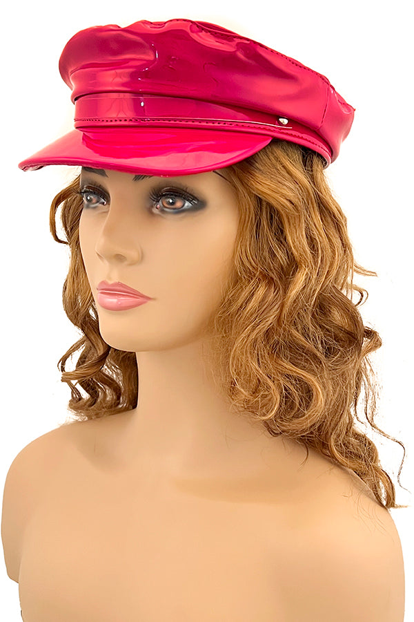 Patent Fashion Newsboy Hat