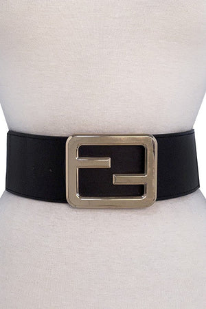 Metal Framed Accent Stretch Belt