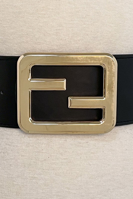 Metal Framed Accent Stretch Belt