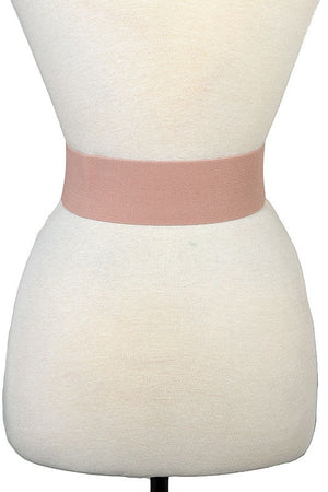 Pearl Accent Buckle Plus Size Stretch Belt