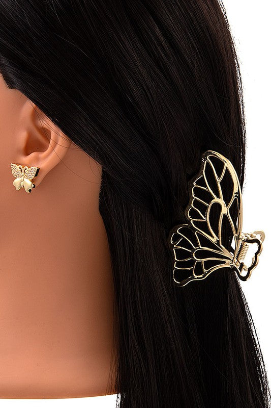 BUTTERFLY CUT OUT HAIR CLAW