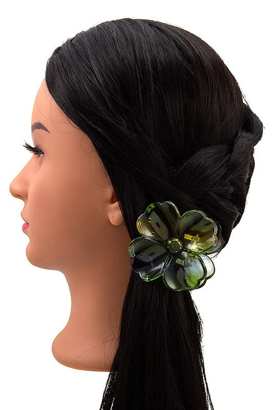 Floral Acetate Fashion Hair Claw